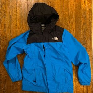 Boys north face rain coat.